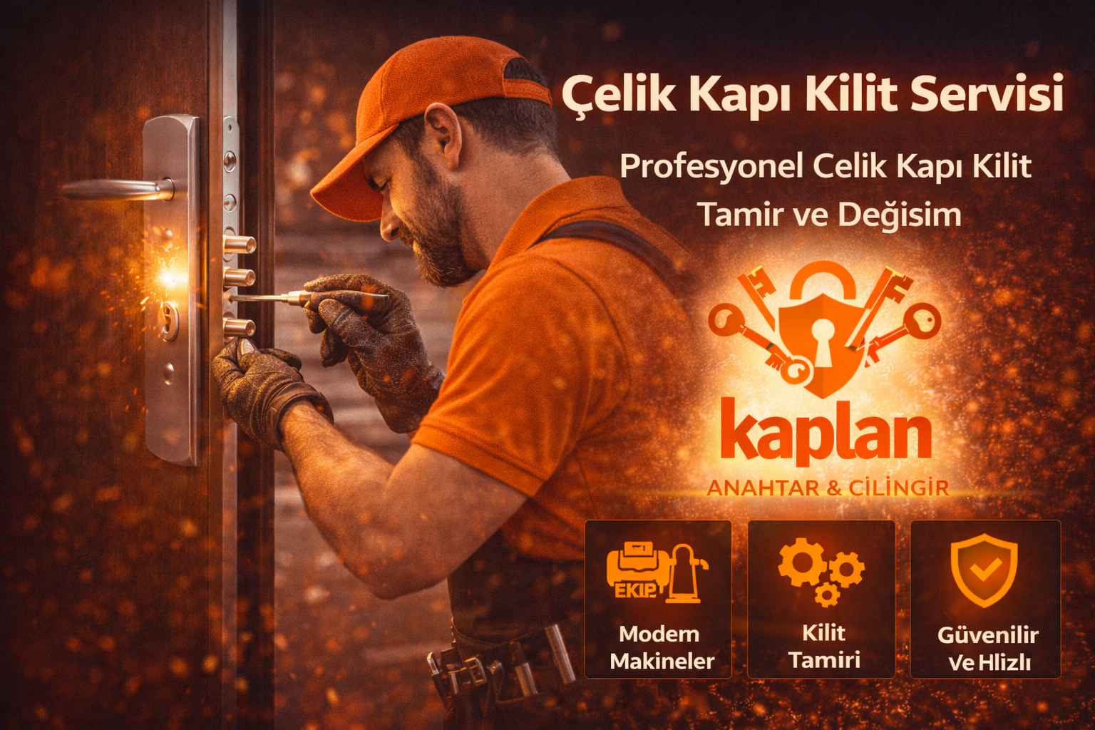 Çelik Kapı Kilit Servisi